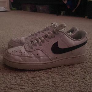 black & white nike shoes